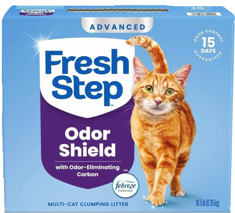 View 1 of Advanced Cat Litter with Febreze - 18.5 lbs of Freshness & Easy Scooping
