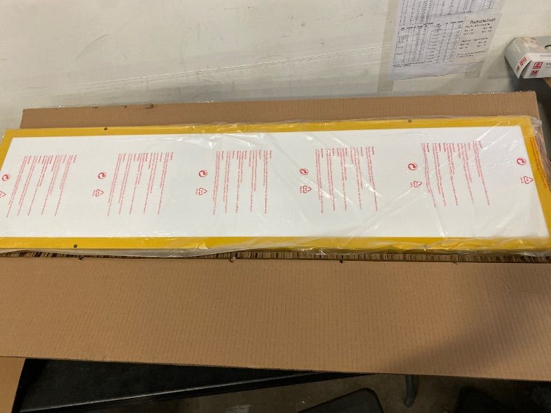 Photo 1 of AIKVSXER 6 Pack 1x4 LED Flat Panel Light Surface Mount for Auditoriums Hotel-3000K/4000K/5000K 50W 5500LM 120V Triac Dimming 10%-100% 4ft LED Kitchen Lights Ceiling - ETL DLC