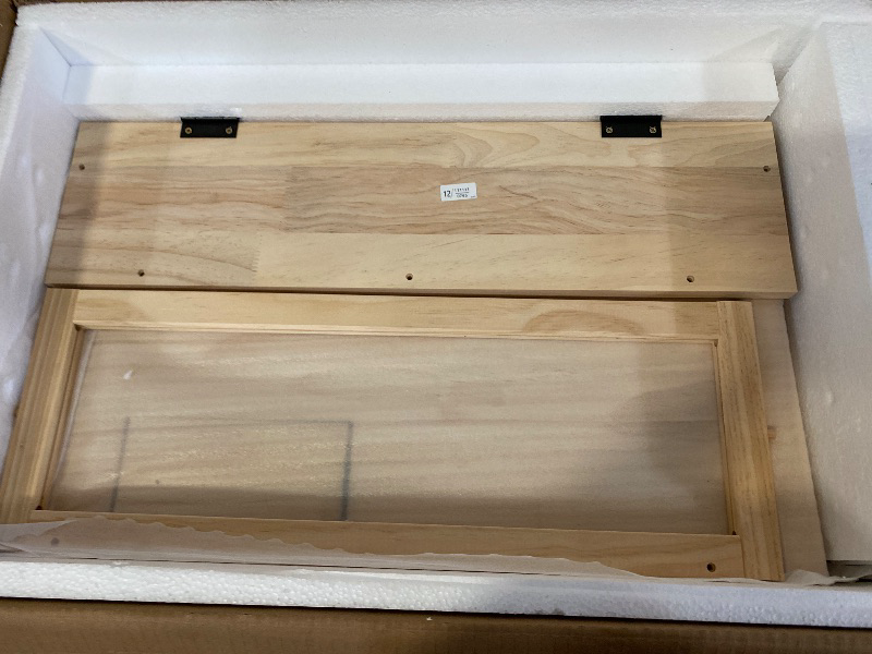 View 4 of 2-Tier Hamster Cage, Detachable Wooden Squirrel Habitats with Hideouts, Ramps, Acrylic Window, Door Access for Gerbils Mice Small Animals, Natural