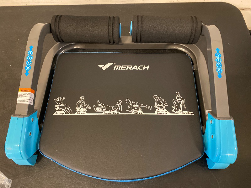 Photo 1 of MERACH Ab Machine, Stomach Workout Equipment with 3 Resistance Levels and Auto-Rebound Feature, Sit-Up Equipment Supporting Up to 330 LBS