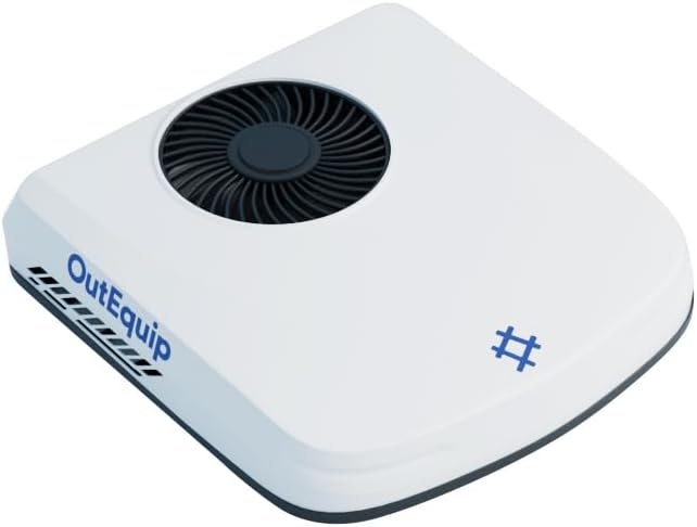 Photo 1 of RV Air Conditioner, 12V 10000 BTU Rooftop Air Conditioner for RVs, Trucks, Vans, Campers, Tractor, Low Profile Quiet AC Unit, Battery Powered (w/heater) | Scratches/Dirty