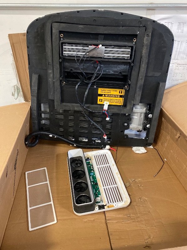 Photo 1 of RV Air Conditioner, 12V 10000 BTU Rooftop Air Conditioner for RVs, Trucks, Vans, Campers, Tractor, Low Profile Quiet AC Unit, Battery Powered (w/heater) | Scratches/Dirty