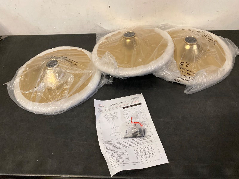 Photo 1 of Adjustable Barstools Set, Counter Height Stools with Back and Arm, Velvet Woven Kitchen Island Stools, Black Set of 4 | Missing everything but 3/4 bases