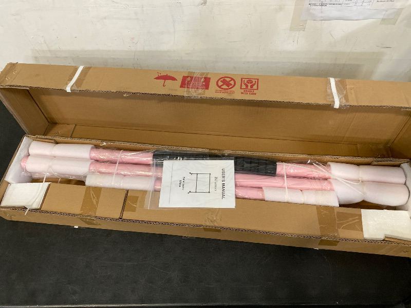 Photo 1 of Ballet Barre Portable Double Freestanding Ballet Barre Adjustable Heavy Duty Dancing Stretching Ballet For Home Dance Barre Fitness Ballet Pink