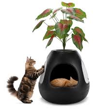 Photo 1 of Cat House with Air Purifier, Replaceable Scratching Board & Heating Pad