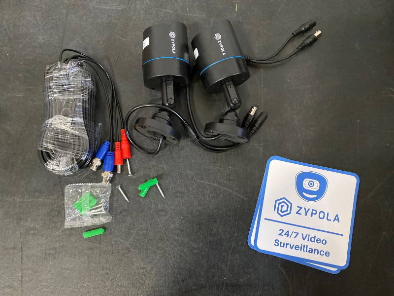 Photo 1 of 8 Channel 4 Camera Outdoor Wired CCTV System, 1080p Full HD, 130 ft Infrared Night Vision, WDR & DNR, H.265, Pre-Installed 1 TB HDD | Only includes Cables, and 2 Cameras, Wall screws + Achors