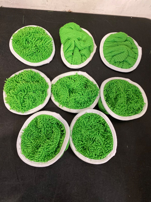 Photo 1 of 8 Pack Reusable Microfiber Mop Pads for Swiffer Sweeper - Wet & Dry Cleaning Cloths - Mop Head Replacement Washable Refills for Household Floors