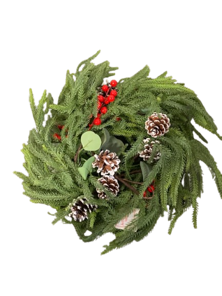 Photo 1 of 6 ft. Flower Garland Wreath Layout Flower Decoration Door Hanging