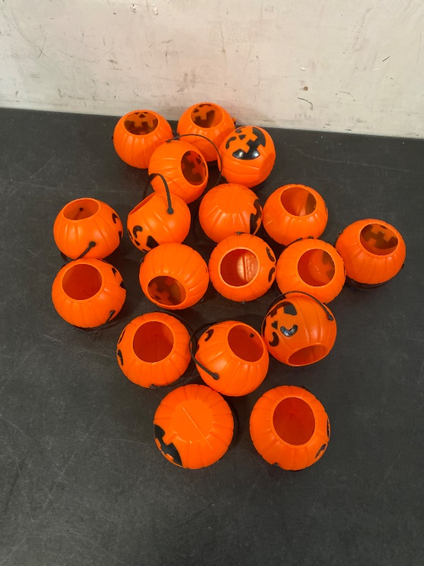 Photo 1 of 24PCS Mini Halloween Pumpkin Candy Buckets,Portable Pumpkins Palstic Buckets Cauldron for Trick or Treat Party Favors Decor Supplies 2.8in | Missing 6