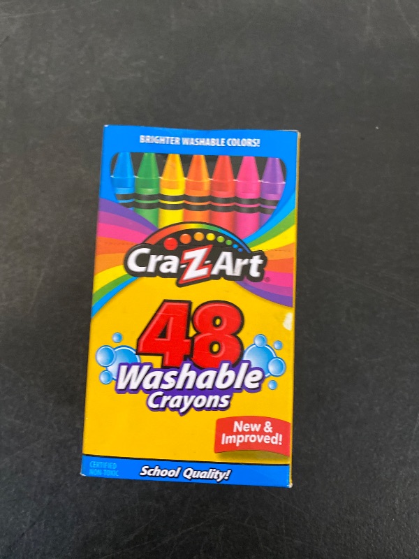 Photo 1 of Cra-Z-Art 48 Count Washable Assorted Colors Crayons - School Supplies for Kids