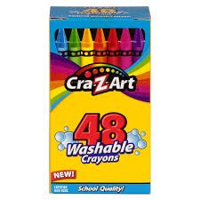 Photo 1 of Cra-Z-Art 48 Count Washable Assorted Colors Crayons - School Supplies for Kids