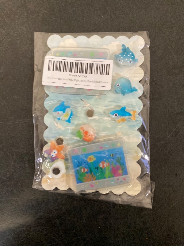 Photo 1 of 9 Piece Cute Ocean Animale Fridge Magnets Dcorations For Kitchen| Two needs to be reglued to magnet