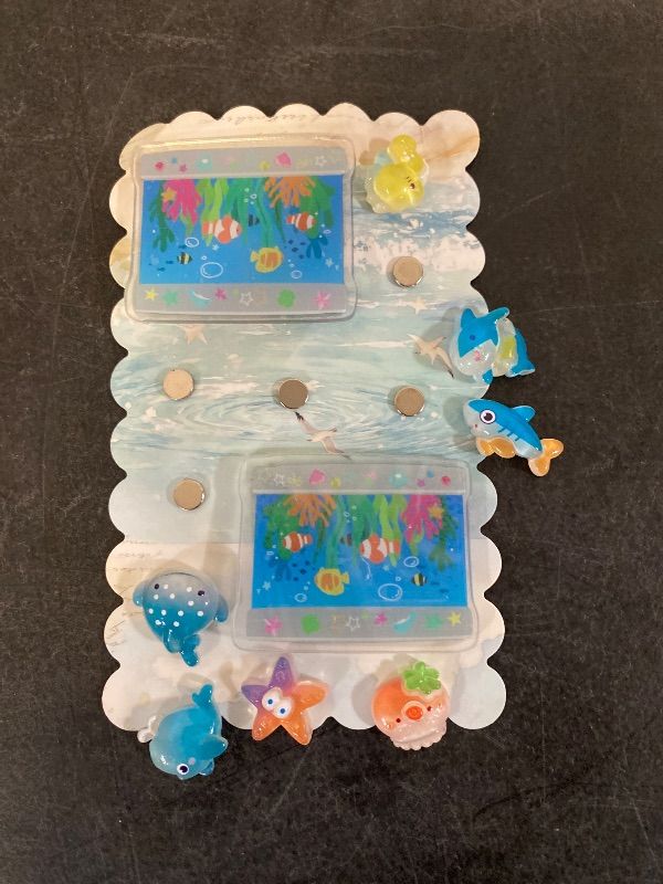 Photo 1 of 9 Piece Cute Ocean Animale Fridge Magnets Dcorations For Kitchen| five needs to be reglued to magnet