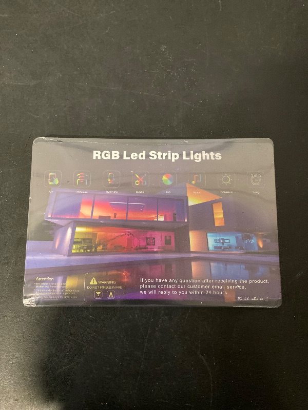 Photo 1 of 200 Ft Bedroom Led Lights (2 Rolls 100 Ft), Music Synchronized Color Changing Rgb Led Strip Lights, Bluetooth Light With Remote | Clerk Opened Sealed Product