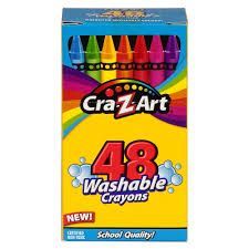 Photo 1 of Cra-Z-Art 48 Count Washable Assorted Colors Crayons - School Supplies for Kids