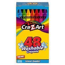 Photo 1 of Cra-Z-Art 48 Count Washable Assorted Colors Crayons - School Supplies for Kids
