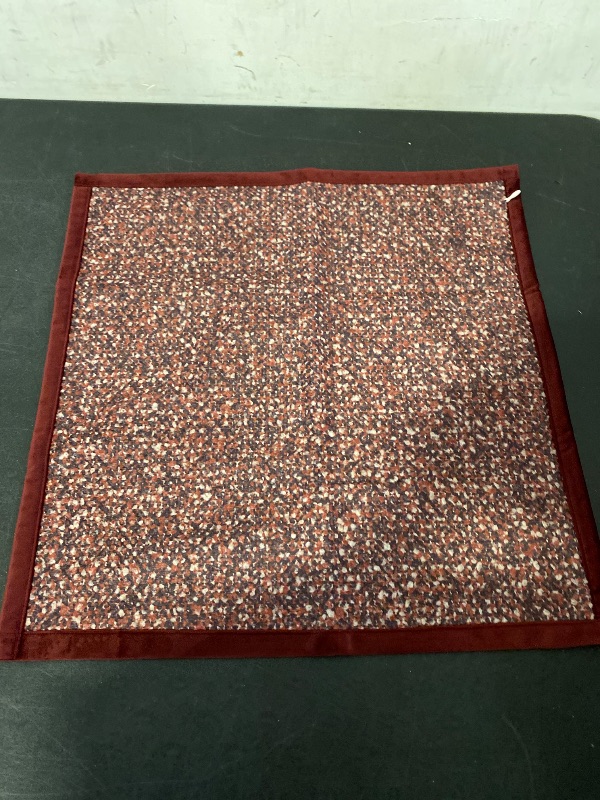 Photo 1 of 19" x 18" Red Square Rug
