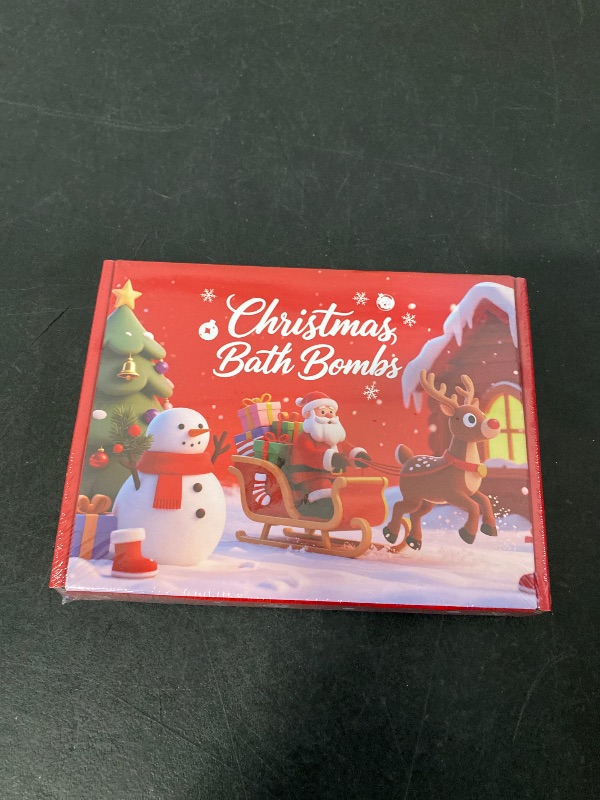 View 2 of Christmas Bath Bombs for Kids & Women, Handmade Bath Bomb Gift Set of 6 Fun Shapes, Perfect Stocking Stuffers for Teen Girls & Boys, Skin Care Bathbombs as Christmas Gifts for Kids