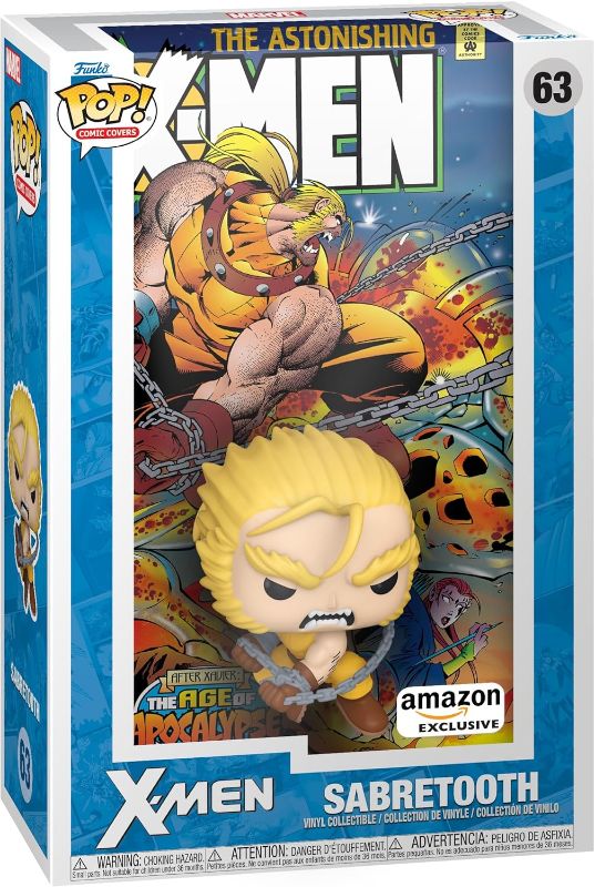 Photo 1 of Funko Pop Comic Cover: Marvel - Age of Apocalypse Sabretooth, Amazon Exclusive - Collectable Vinyl Figure - Gift Idea - Official Merchandise - Toys for Kids & Adults