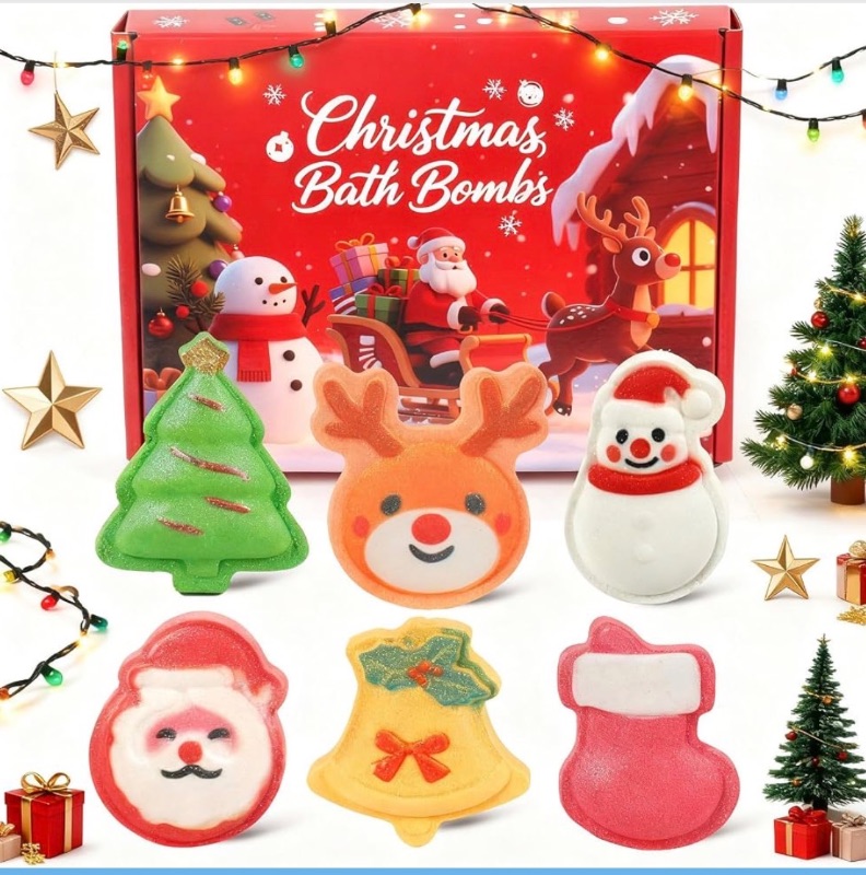 Photo 1 of 15 Pack Christmas Stress Ball Fidget Toys Slow Rising Squishy Toys Glitter Squeeze Balls Stress Relief For Girls Boys Christmas Party Favors Stocking Stuffers Fillers Gifts