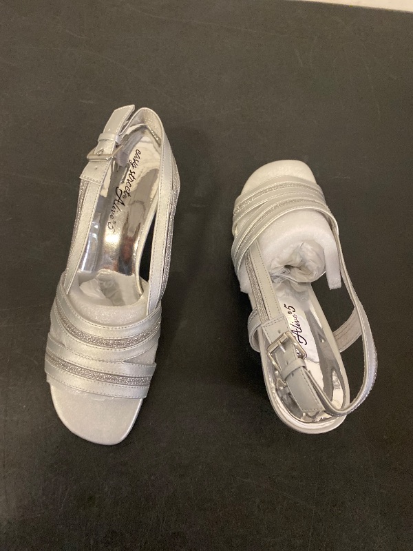 Photo 1 of 9M Easy Street Women's Meghan Silver Satin