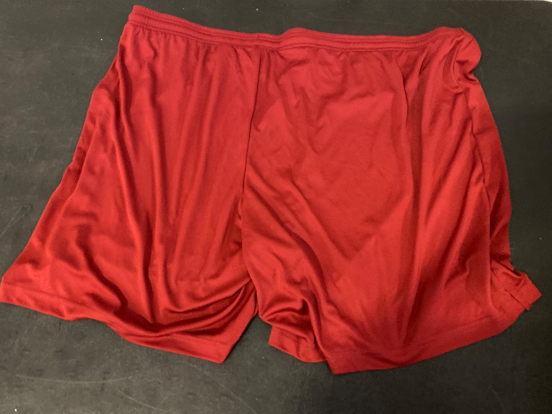 Photo 1 of 3X Men's Dri Power Essential Performance Shorts with Pocket - Workout and Gym Active Wear True Red