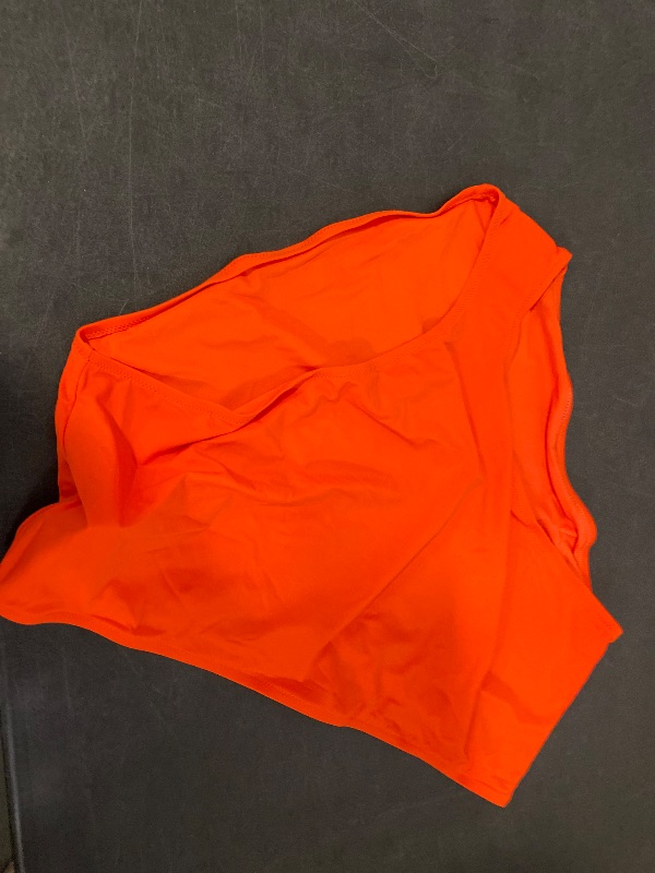 Photo 1 of 5X Women's High Waist Swim Bottom Orange