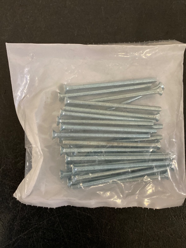 Photo 1 of 25 Count M4-0.7x70 Phillips Flat Head Machine Screws Steel Zinc