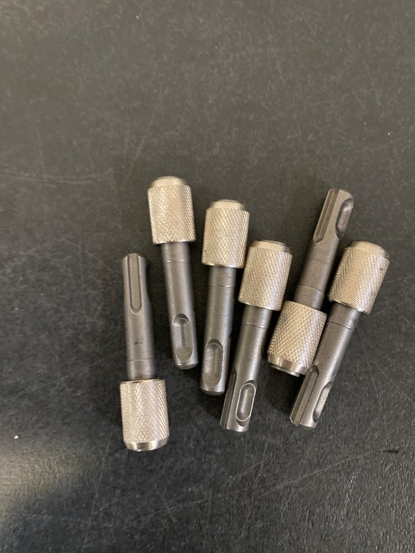 View 2 of 6 Pieces SDS-Plus Shank Drill Chuck Adapters SDS PLUS to 1/4" Hex Socket Adapter Converter 1/4 Inch Hex Shank Screwdriver Drill Bit Holder for Electric Hammer Impact Drills