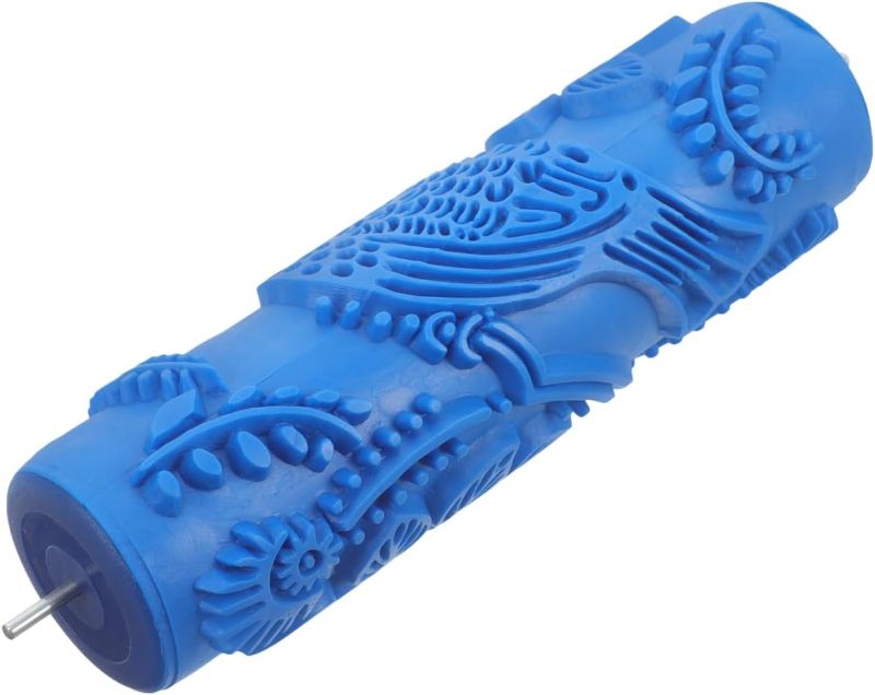 Photo 1 of 8.26 Inch Printed Roller Decorative Paint Roller Patterned Texture for Wall Decoration Easy Application DIY Art Tool for Interior and Exterior Walls 1 Painting Included