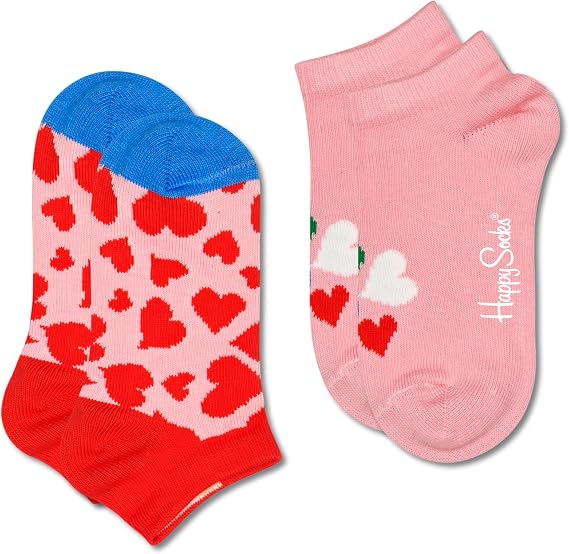 Photo 1 of 2-3Y Happy Socks Girls' Kids 2-Pack Hearts Low Socks