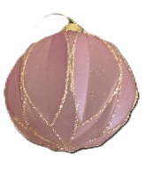Photo 1 of 9 Pack Christmas Ball Decorations Pink Glittery | Includes 6/9
