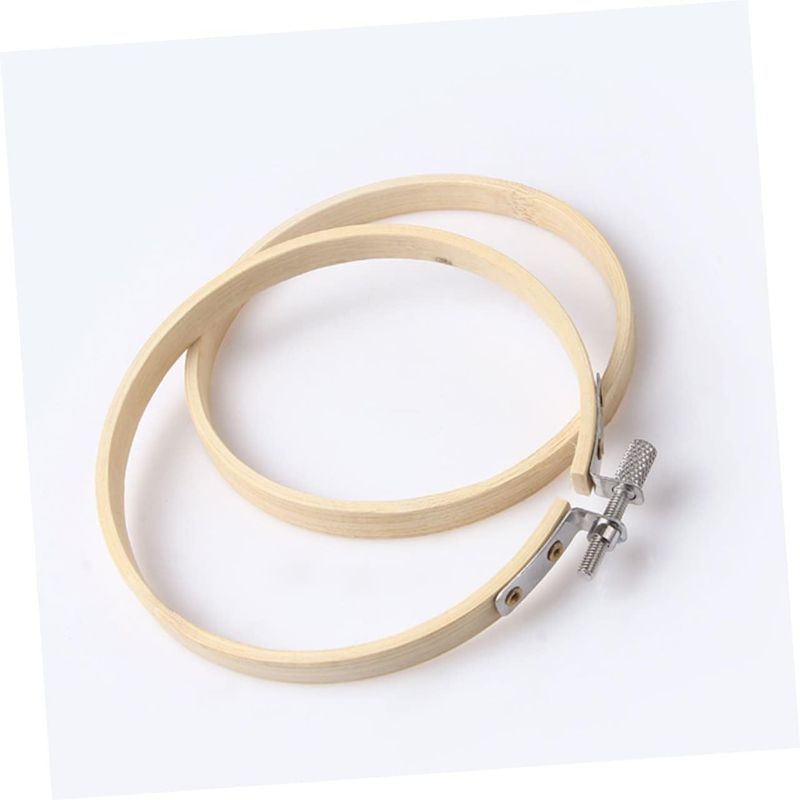 Photo 1 of 10pcs DIY Embroidery Hoop Circle Frame for Cross Stitch Sewing Craft Smooth Fabric Fixing Tool for Beginners and Needlework Decoration
