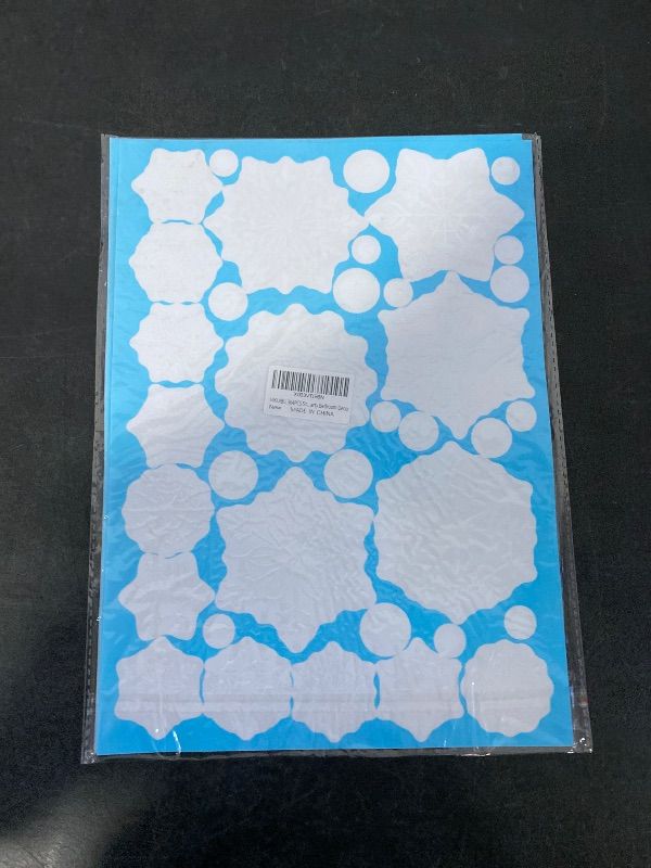 Photo 1 of 10 sheets Adhesive Snowflake Stickers Removable Window Decals for Christmas Decor Festive Party Supplies Attractive Designs for Boys and Girls Family Fun