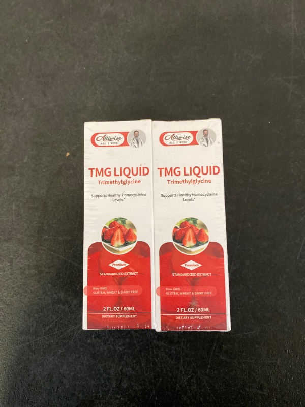 Photo 1 of 000MG - Trimethylglycine Liquid Drops, Betaine High Absorption, Supports Methylation, Liver Wellness & Cognitive, Non-GMO, Vegan, Strawberry, 1 Fl.Oz (2 Pack)