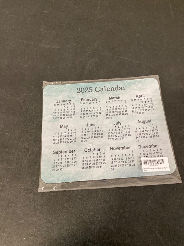 Photo 1 of Calendar Mouse pad, Natural Rubber Quality Creative Gaming Rectangle Mouse Personalized Desk Mouse Pad 9.5 inch x 7.9 inch (Calendar 2025)