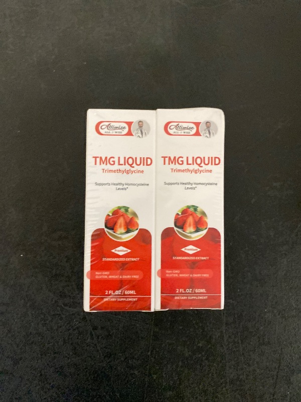Photo 1 of Alliwise TMG Supplements Liquid Drops 1000mg - Trimethylglycine for Methylation Support, Healthy Homocysteine Levels & Cardiovascular Health, Liver & Brain Support | Vegan, Non-GMO (4 Fl Oz) | Sealed