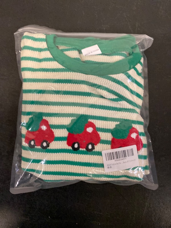 Photo 1 of 18-24M Toddler Boy Christmas Outfit Christmas Tree Embroidered Sweatshirt+Casual Pants 2PC Clothes Set