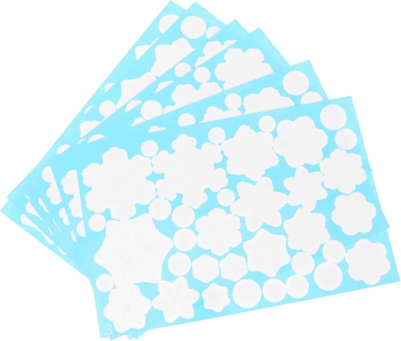 Photo 1 of 364PCS Snowflake Window Clings, Christmas Window Clings Snowflakes Stickers Decals Holiday Winter Indoor Decorations for Glass Windows Home Party Bedroom Decor (10 Sheets)