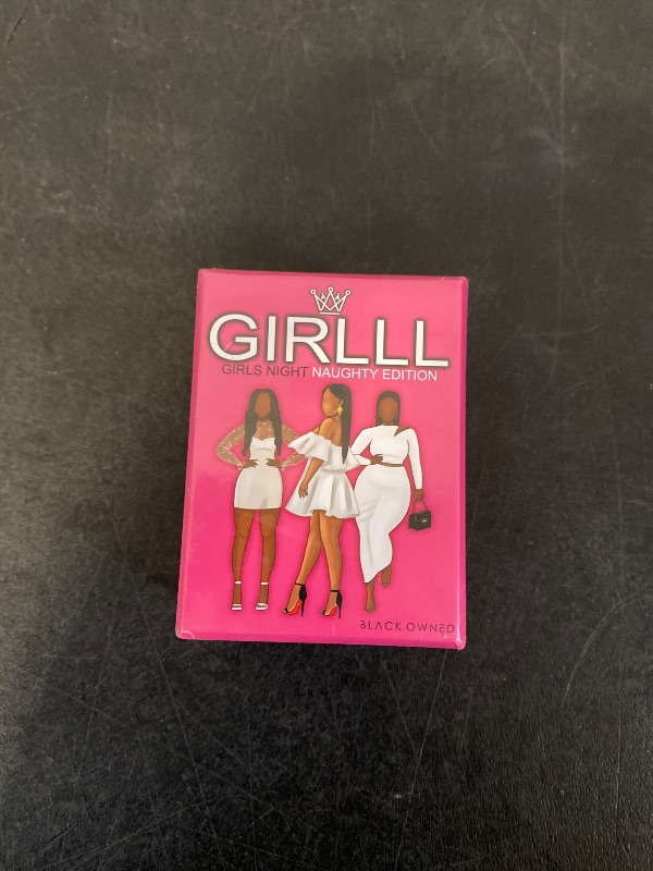 Photo 1 of Black Owned Girlll - Drinking Card Game The Ultimate Bachelorette Party and Girls' Night Out Card Game with Truth or Dare and More, Secrets, and Laughter, Great for Any Ladies' Party