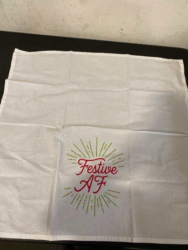 Photo 1 of Festive AF – Funny Holiday Kitchen Tea Towel