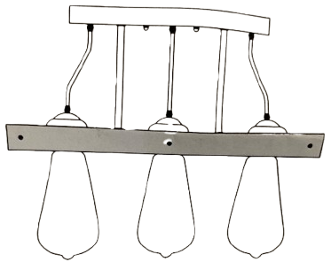 Photo 1 of 22" 3-Light Fixture Over Table, for Dining Room, Black, Linear Hanging Pendant Ceiling Light