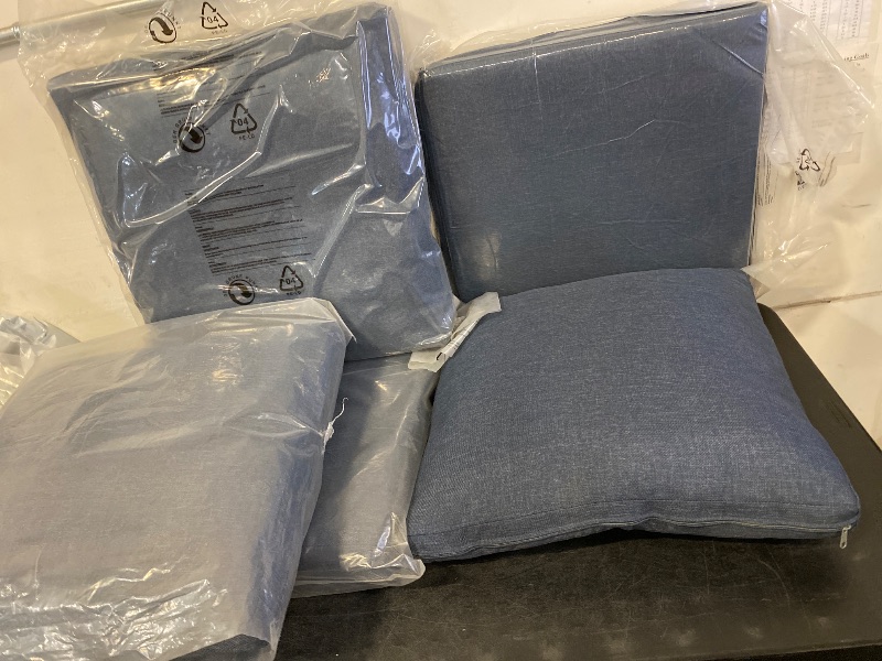 Photo 1 of 5 Ct. 22" x 24" Couch Cushions Blue