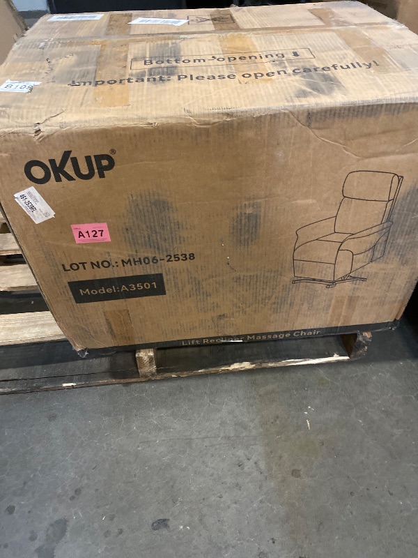 Photo 1 of A3501 Power Lift Recliner Grey