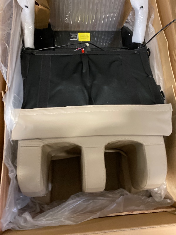 Photo 1 of ITEM IS MISSING PARTS. UNSURE WHAT PARTS ARE MISSING.---------------------------------------Relax Full Body Massage Chair, Zero Gravity Shiatsu Massage Chair Recliner, Foot Massage, Bluetooth, Large Control Screen (Brown and Tan)