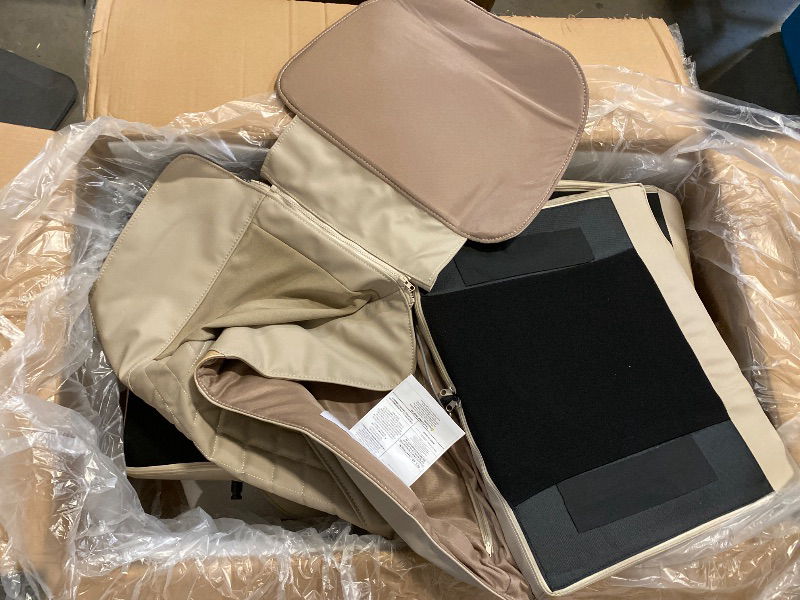 Photo 1 of ITEM IS MISSING PARTS. UNSURE WHAT PARTS ARE MISSING.---------------------------------------Relax Full Body Massage Chair, Zero Gravity Shiatsu Massage Chair Recliner, Foot Massage, Bluetooth, Large Control Screen (Brown and Tan)