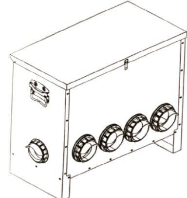 Photo 1 of 85lbs Automatic Chicken Feeder Large Capacity, 6-10Port Galvanized Metal Poultry Feeder for Chickens, Geese, Ducks, Turkeys, Quails
