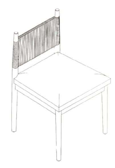 Photo 1 of Mid-Century Modern Dining Chair Beige Dining Chair