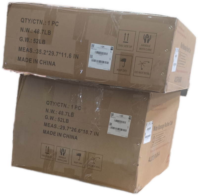 Photo 1 of Box B | Power Recliner Chair with Massage and Heat with cup holder, Swivel Glider Rocker, Faux Leather Black | Missing box A