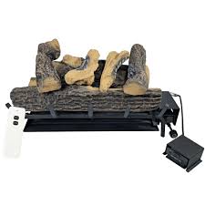 Photo 1 of Vented 18inch Gas logs Sets Gas with Valve Fireplace Burner Replacement Only for Existing Chimney Fireplace, Match Light(Manual Valve, 18 inch Natural Oak)